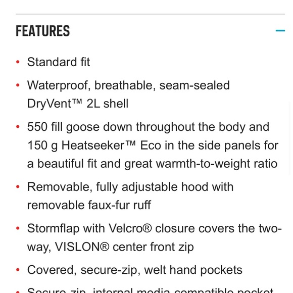 North Face Women’s Parka, EUC. Non- smoking home, barely worn. - Picture 4 of 4